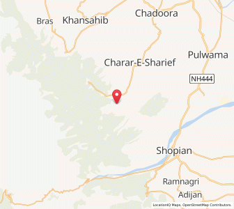 Map of Sangarwain, Kashmir