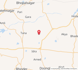 Map of Sangesra, Rajasthan