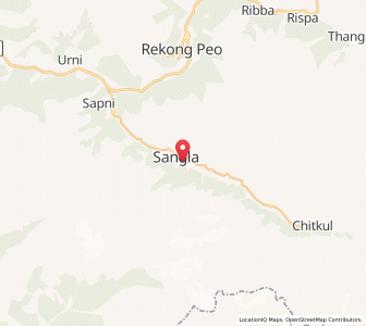 Map of Sangla, Himachal Pradesh
