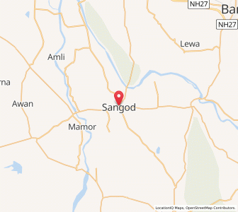 Map of Sangod, Rajasthan