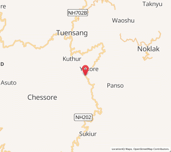 Map of Sangpurr, Nagaland