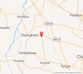 Map of Saniaspur, West Bengal