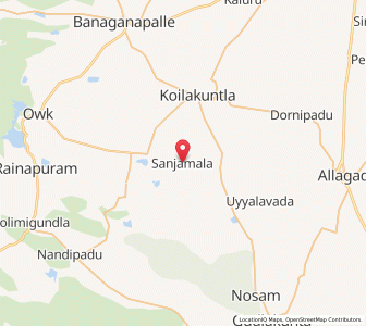 Map of Sanjemula, Andhra Pradesh