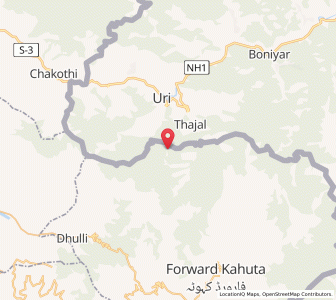 Map of Sank, Kashmir