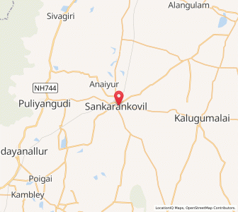 Map of Sankarankovil, Tamil Nadu