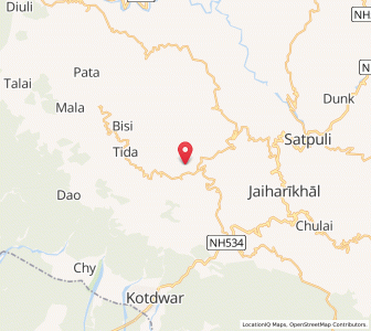Map of Sanogi, Uttarakhand