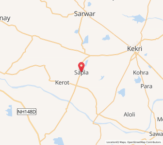 Map of Sanpla, Rajasthan