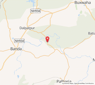 Map of Sansa, Madhya Pradesh