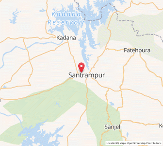 Map of Sant, Gujarat