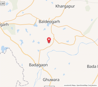Map of Santera, Madhya Pradesh