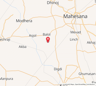 Map of Santhal, Gujarat