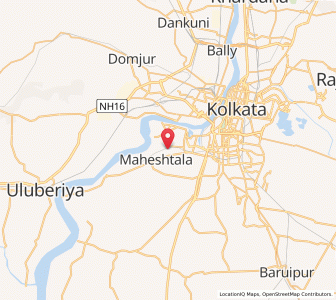 Map of Santoshpur, West Bengal