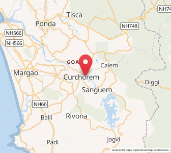 Map of Sanvordem, Goa