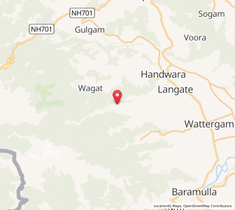 Map of Sanzipura, Kashmir