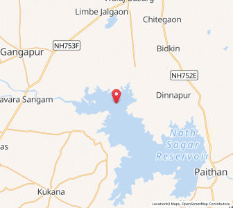 Map of Saokher, Maharashtra