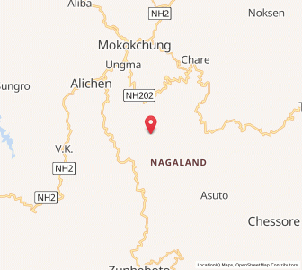 Map of Sapatimi, Nagaland