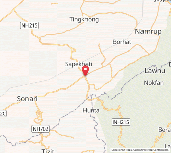 Map of Sapekhati, Nagaland