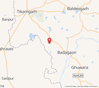Map of Sapon, Madhya Pradesh