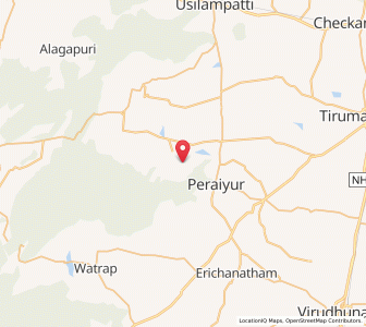 Map of Saptur, Tamil Nadu