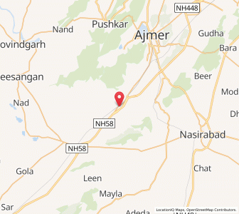 Map of Saradhana, Rajasthan
