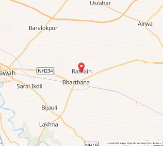Map of Sarain, Uttar Pradesh