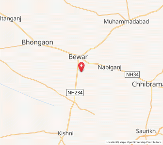 Map of Saraiya, Uttar Pradesh
