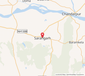 Map of Sarangarh, Chhattisgarh