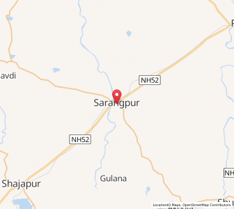 Map of Sarangpur, Madhya Pradesh