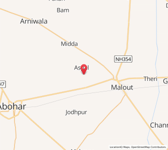 Map of Sarawan, Punjab