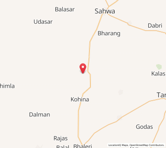 Map of Sarayan, Rajasthan