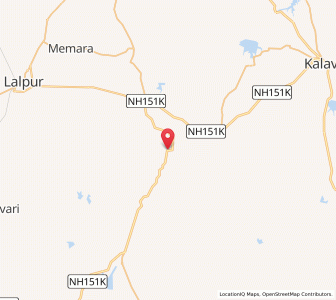 Map of Sarmana, Gujarat