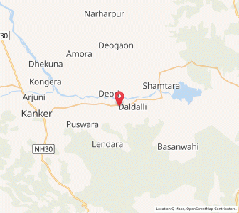 Map of Sarona, Chhattisgarh