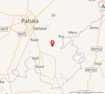 Map of Sarustigarh, Punjab