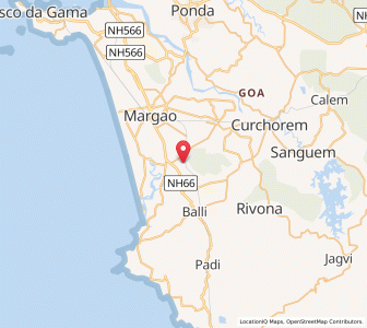 Map of Sarzora, Goa