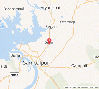 Map of Sason, Odisha