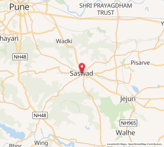Map of Sasvad, Maharashtra