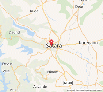 Map of Satara, Maharashtra