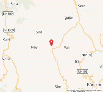 Map of Sater, Uttarakhand
