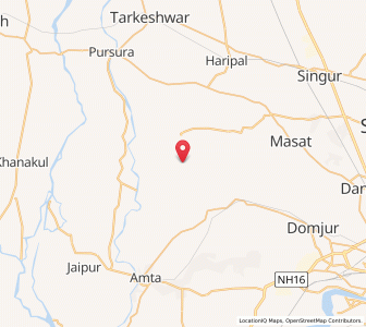 Map of Satgara, West Bengal