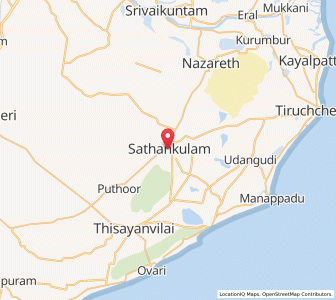 Map of Sathankulam, Tamil Nadu