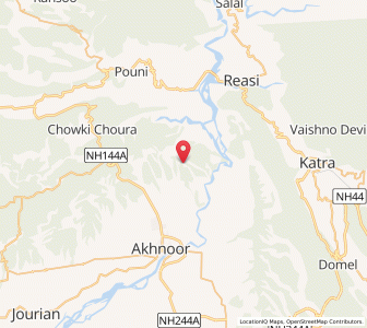 Map of Sathar, Kashmir