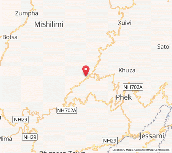 Map of Sathazumi, Nagaland