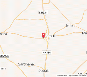 Map of Satheri, Uttar Pradesh