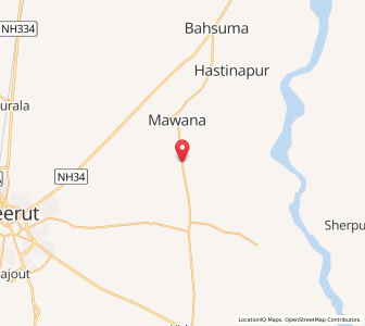 Map of Sathla, Uttar Pradesh