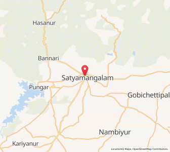 Map of Sathyamangalam, Tamil Nadu