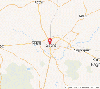 Map of Satna, Madhya Pradesh
