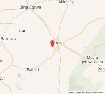 Map of Satnai, Madhya Pradesh