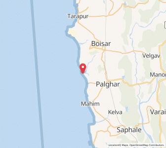 Map of Satpati, Maharashtra