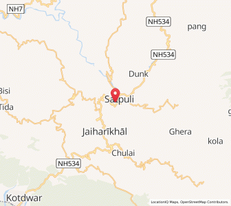 Map of Satpuli Malli, Uttarakhand