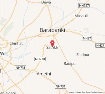 Map of Satrikh, Uttar Pradesh